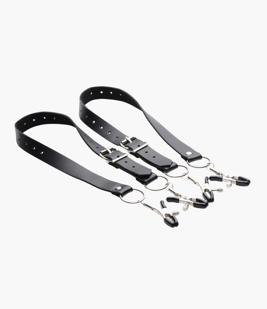 Labia Spreader Straps with Clamps