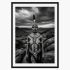 Khoisan Warrior Beauty – Black and White Portrait Art Print