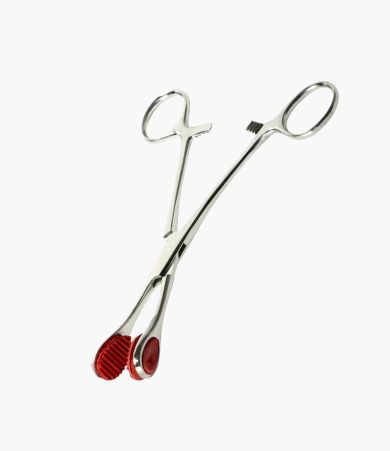 Stainless Steel Young Forceps with Rubber Tips