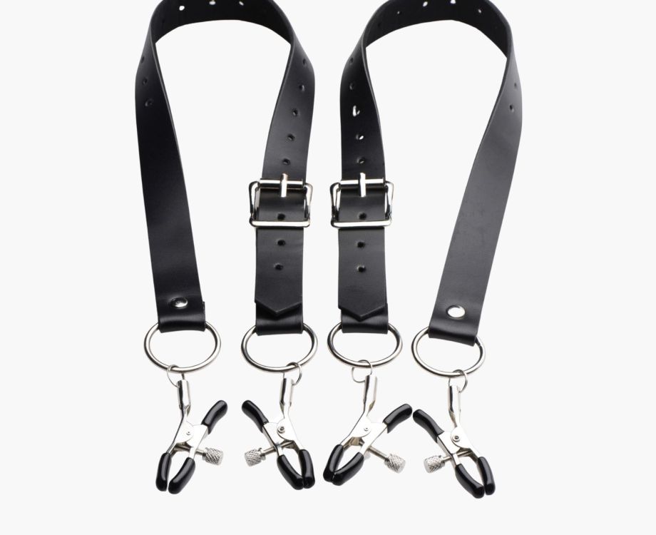 Labia Spreader Straps with Clamps