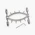 Spread Em Stainless Steel Poker Labia Clamp with Adjustable Pressure Screws