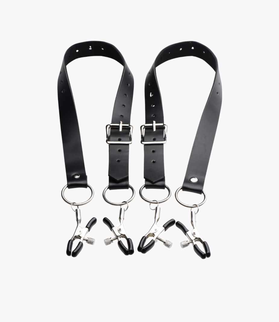 Labia Spreader Straps with Clamps