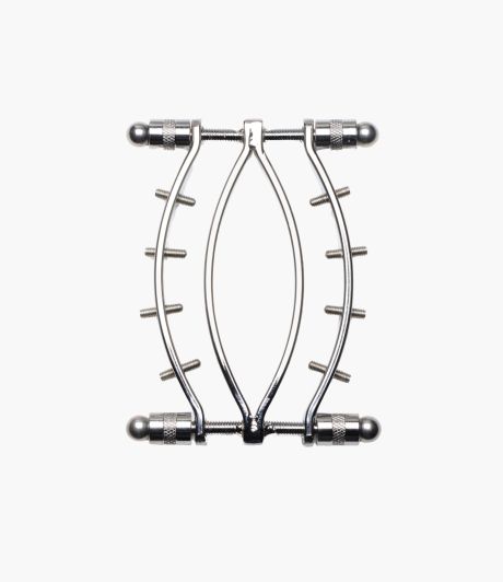 Spread Em Stainless Steel Poker Labia Clamp with Adjustable Pressure Screws