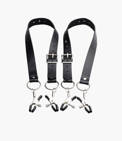 Labia Spreader Straps with Clamps