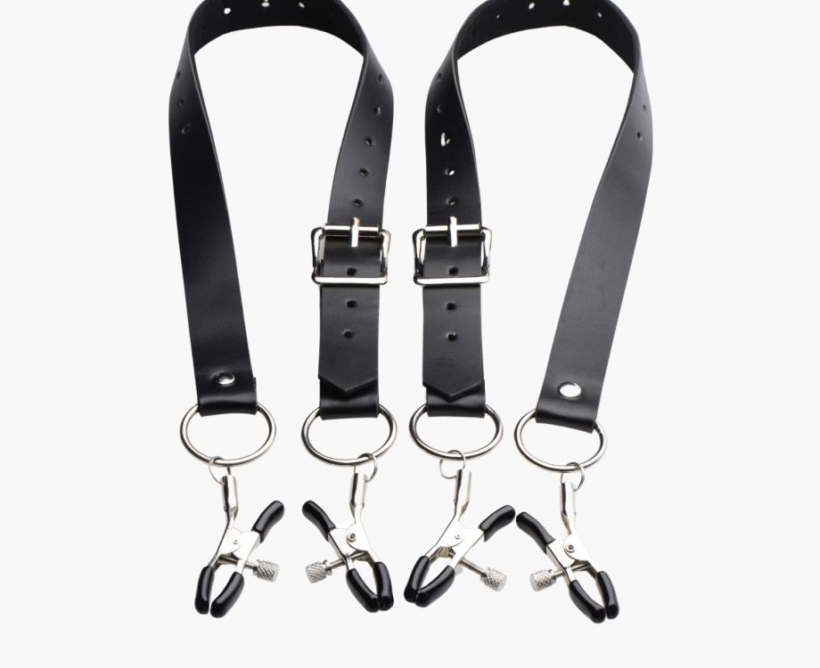 Labia Spreader Straps with Clamps