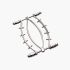 Spread Em Stainless Steel Poker Labia Clamp with Adjustable Pressure Screws
