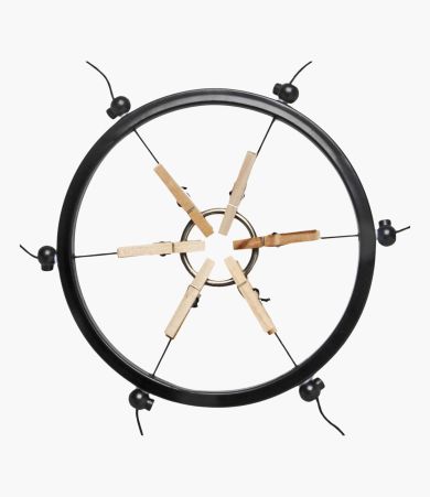 Adjustable Labia Spreader Ring with Clothespin Clamps